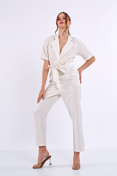 Swass Λινό φόρεμα με ζώνη