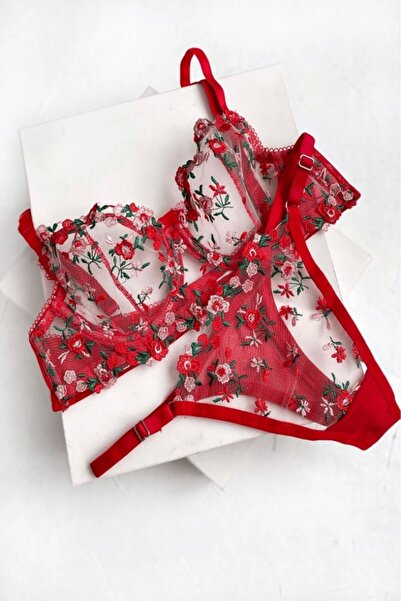 gc gece incisi Set sutien cu sârmă cu modele florale