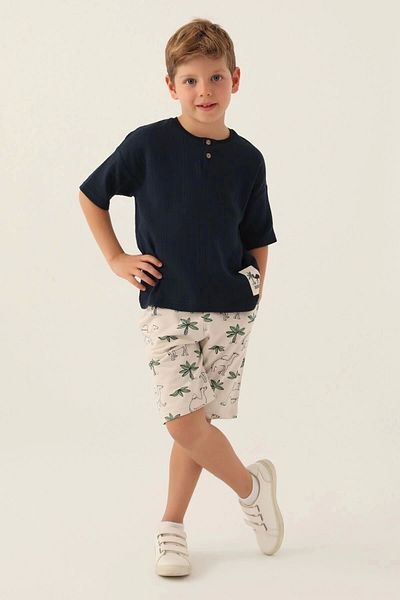 Rolypoly Boy Bermuda Suit - Navy Blue