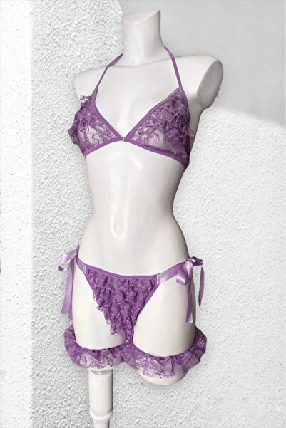 gc gece incisi Set sutien - Volane Detaliat