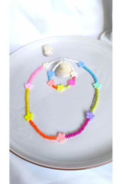 MYSTERY TAKI AKSESUAR Defne Children's Necklace Bracelet Set