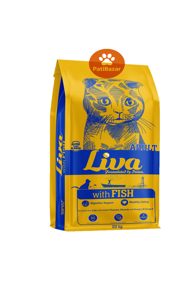 Liva Balıklı Yetişkin Kedi Maması 20 Kg
