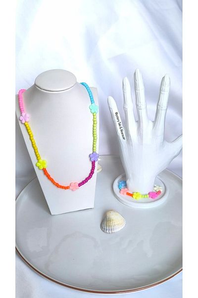 MYSTERY TAKI AKSESUAR Defne Children's Necklace Bracelet Set