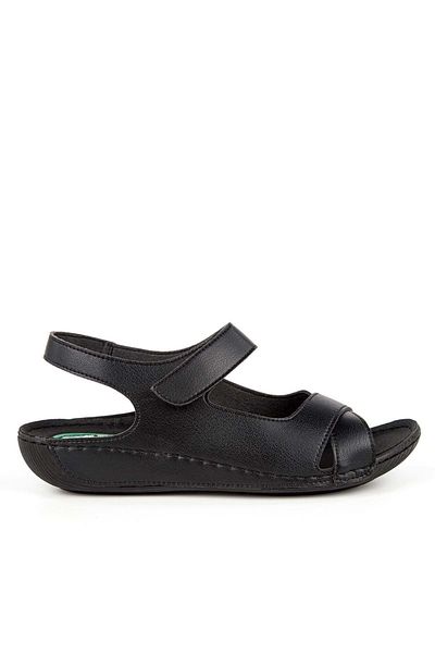 Muya Capella Anatomical Sole Gel Supported Heel Spur Women's Sandals Black