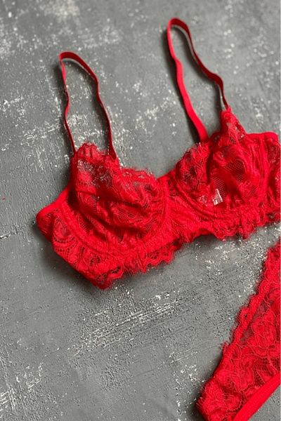 Gece İncisi Fringed Underwire Bra Set