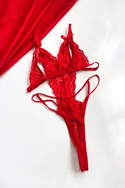 Gece İncisi Low-cut Bodysuit