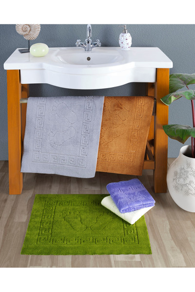 MirCotton Foot Towel Non-Slip Cream Jacquard 45X65 Bath Towel
