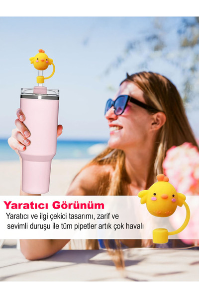 Yenigeldi Stanly Quencher Pipet Tıpası Ördekli Pipet Tıpası Quencher Pipet Tıpası Ördek Pipet Tıpası