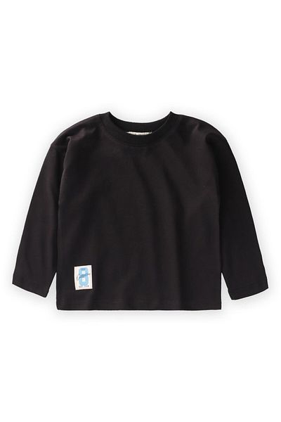 Cigit 1-14 Years Old Black Seasonal T-Shirt - Label Detailed