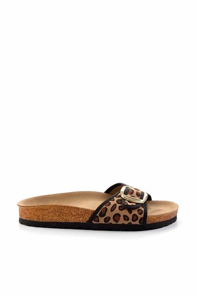 Bambi Γυναικείες Παντόφλες Leopard K04819200004