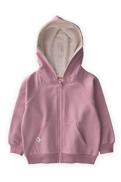 Cigit Hooded Zippered Cardigan 1-10 Years Lilac