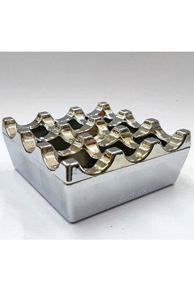 BİODATA Coș de cenușă din metal turnat cu grilă din inox, cromat