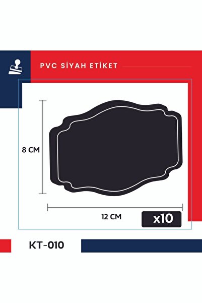 DamgaMarket Silinebilir, Yeniden Yazılabilir Pvc'den Siyah Fiyat Etiketlikler...