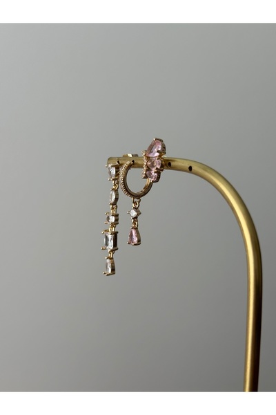 XUPING JEWELRY 316l 3’lü Zirkon Taşlı Çelik Küpe Paslanmaz Kararmaz