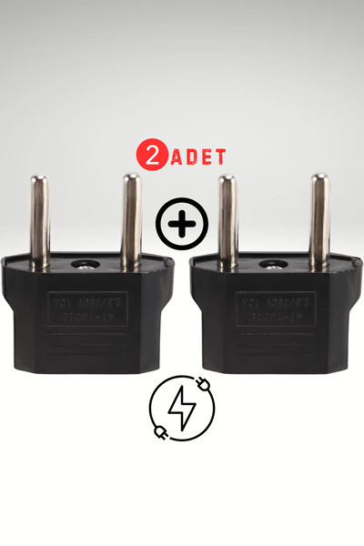 OEM 2 Adet Amerikan Tipi Priz Dönüştürücü Fiş Çevirici Adaptörü Aparatı