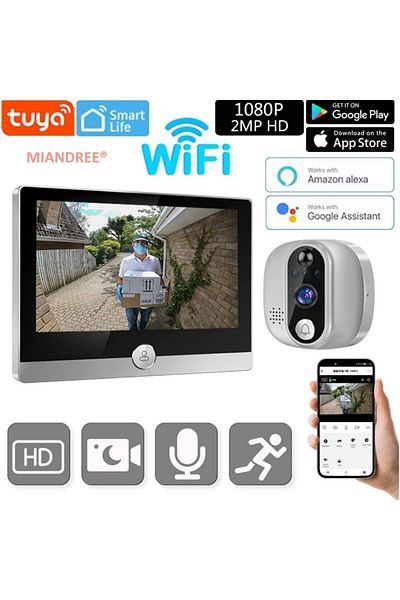 OEM Wi-Fi Electronic Viewer, 1080P HD, Motion Sensor, Two-Way Audio, Night Vision, Tuya