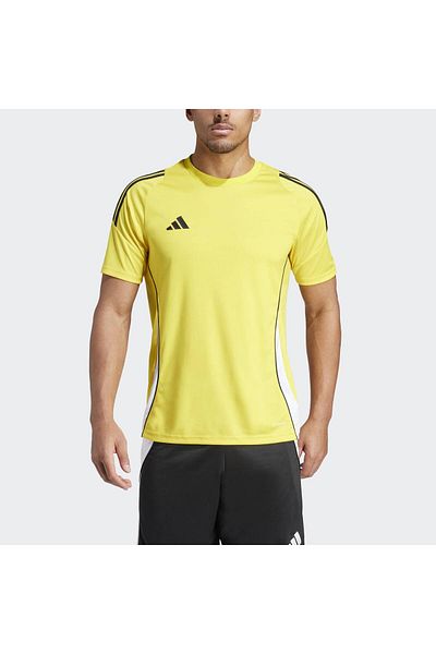 adidas Tiro 24 Jersey Men's Yellow Crew Neck T-Shirt