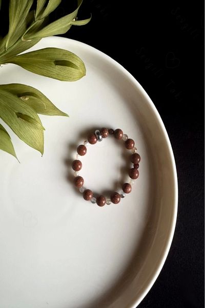 SEVGİLİ TAKI Natural Stone Star and Agate Children's Bracelet