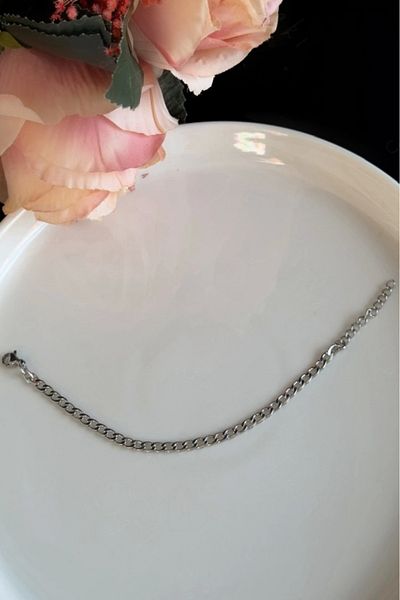 SEVGİLİ TAKI Miracle Series - Plain Chain and Steel Bracelet Children