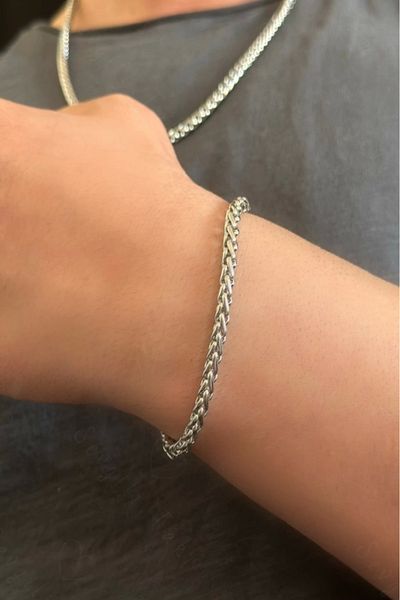 SEVGİLİ TAKI Auger Model Steel Chain Bracelet| Sirius Series