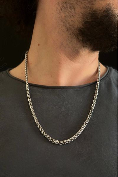 SEVGİLİ TAKI Twist Model Steel Chain Necklace| Sirius Series