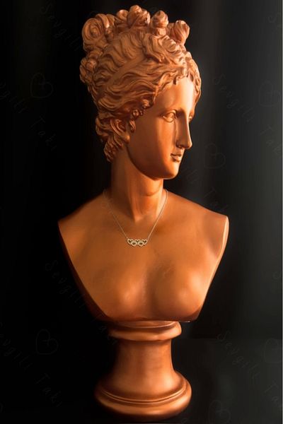 SEVGİLİ TAKI Mia Series - Heart Patterned Silver Steel Necklace