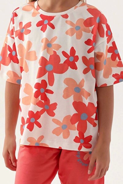 Rolypoly Pink Daisy Girl's Capri Set