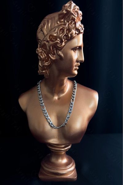 SEVGİLİ TAKI Thun Series - Thick Figaro Model Flat Steel Chain Necklace