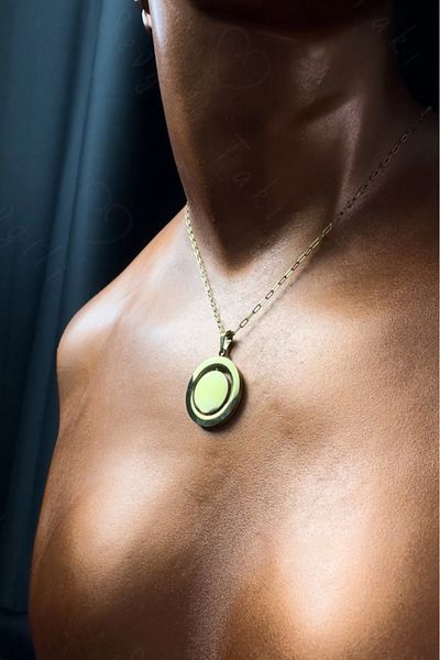 SEVGİLİ TAKI Rotating Charmed Paperclip Steel Chain Necklace |   Tropika Series