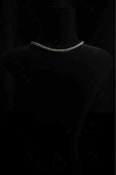 SEVGİLİ TAKI Auger Model Choker Steel Chain Necklace - Choker Series