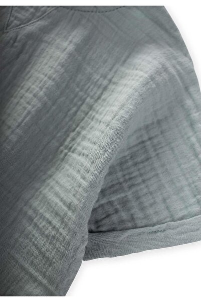 Cigit Organic Triangle Piece Bat Sleeve Muslim T-Shirt 1-10 Years Mint Green