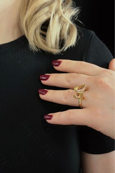 SEVGİLİ TAKI Adjustable Steel Ring - Mixed Series