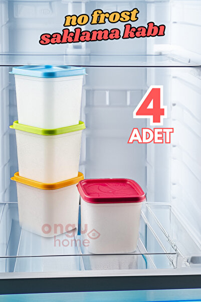 ongu home 4'lü Derin Dondurucu Saklama Kabı No Frost Saklama Kabı ( 4x0,38lt )