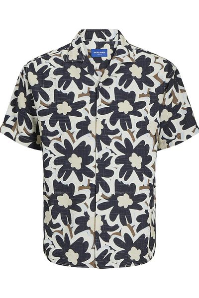 Jack & Jones J&J LUKE FLOWER Ανδρικό πουκάμισο Χαβάης Ανοιχτό χρώμα