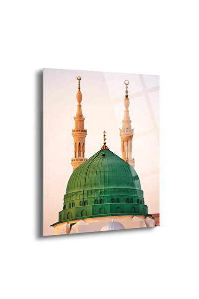 Shiny Art Mescid-i Nebevi Dini Cam Tablo - Dini Tablolar - İslami Cam Tablo -...