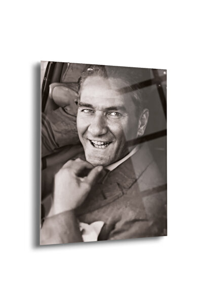 Peony Wood Craft Atatürk Cam Tablo - Cam Tablolar - Atatürk Tablo - Atatürk P...