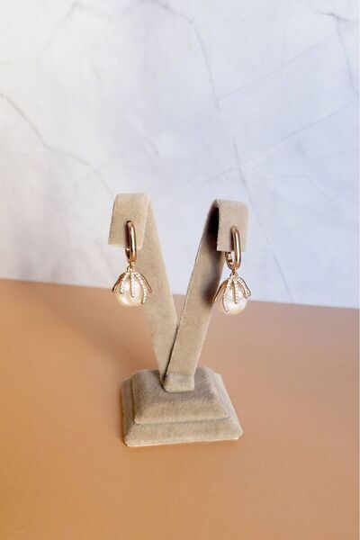 Petalia İncili Salkım Küpe