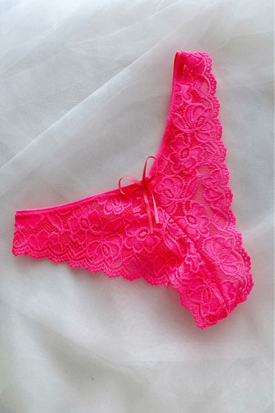 Gece İncisi Neon Lace Thong - Stylish and Comfortable
