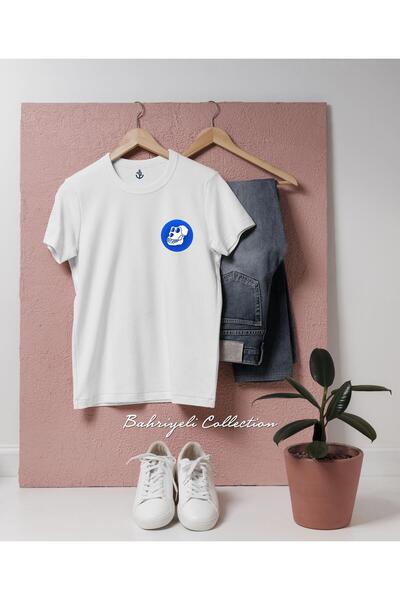 Bahriyeli Collection Oversize Apecoin Ape Crypto Pocket Design Unisex T-Shirt