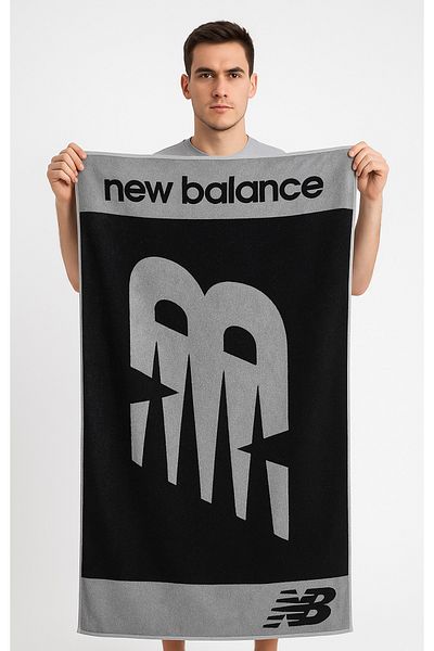 New Balance Tsat2202-bk 70x140 cm Unisex Αθλητική και Πετσέτα Παραλίας