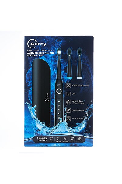 Alinty Periuta de dinti electrica AT22, 40000 oscilatii, 3 rezerve, 5 moduri, reincarcabila USB, etu