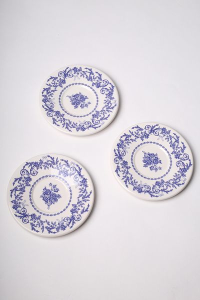Rakle Bleu Blanc Ceramic 6-Piece Tea Plate Set 13 cm