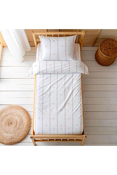 Zezig Single Bow Line Duvet Cover Set