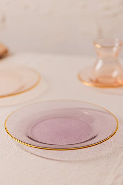 Rakle Five O Clock Set of 6 Glass Cake Plates 19 cm