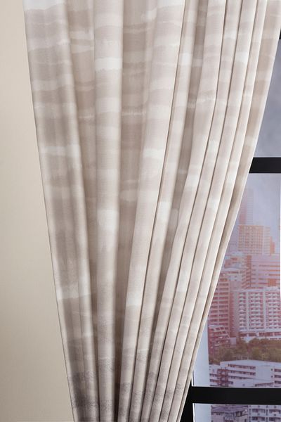 Premier Home Gradient Background Curtain 150X260 Brown