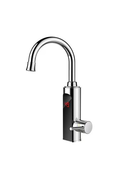 Rovitech Robinet de bucatarie cu afisaj LCD, pipa reglabila, 3000 W, negru