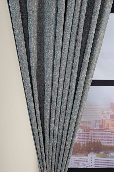 Premier Home Santa Background Curtain 170X270 Blue