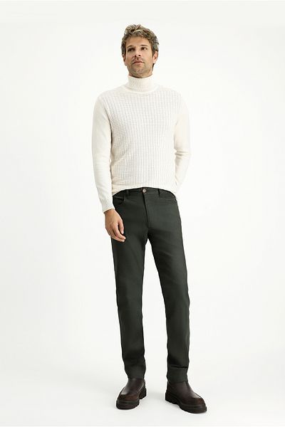 Kiğılı Slim Fit Slim Fit Lycra Canvas / Chino Trousers