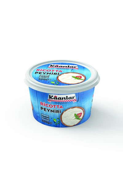 Kaanlar 400 Gr Ricotta Peynir Yarım Yağlı Sürülebilir Tatlı İçin Uygun Ricotta Peynir