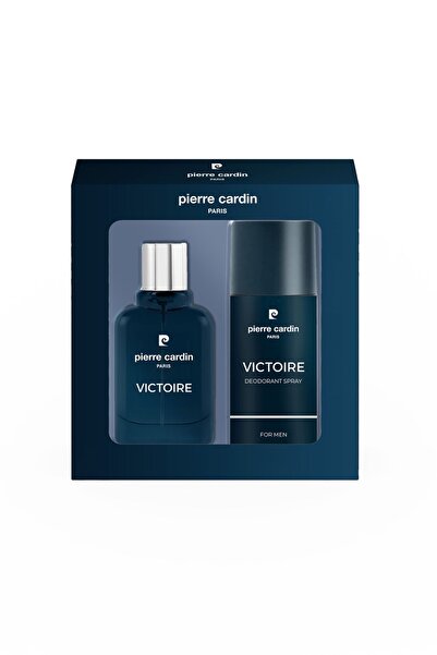 Pierre Cardin Victoire EDP Erkek Parfüm 50 ml & Deodorant 150 ml Set| Aromatik Fresh | Limon, Elma, Nane, Vetiver